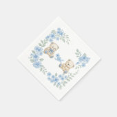 Teddy Bear Birthday Party Napkin Serviette (Ecke)