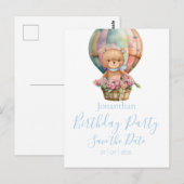 Teddy Bear Birthday Party Postkarte (Vorne/Hinten)