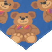 Teddy Bear Birthday Party Tischdecke (Schrägansicht)