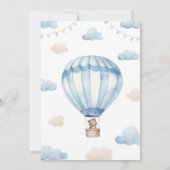 Teddy Bear Birthday Time Capsul Message Card Dankeskarte (Rückseite)