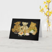 Teddy Bear Blank Note Card Karte (Gelbe Blume)