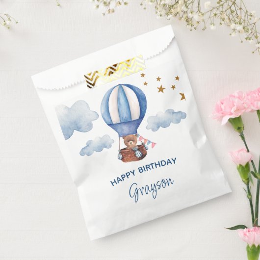 Teddy Bear Blue 1. Geburtstag Geschenktütchen (Versiegelt)