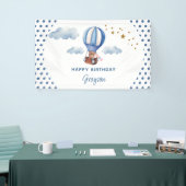 Teddy Bear Blue 1. Happy Birthday Banner (Messeveranstaltung)