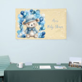 Teddy Bear Blue Arch Balloons Boy Baby Dusche Banner (Messeveranstaltung)