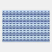 Teddy Bear Blue Baby Dusche Geschenkpapier Set (Vorderseite 2)