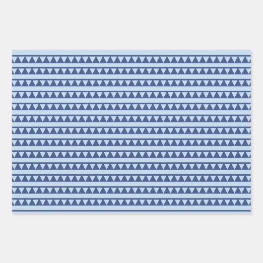 Teddy Bear Blue Baby Dusche Geschenkpapier Set (Vorderseite 2)