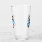 Teddy Bear Blue Baby Dusche Glas (Rechts)