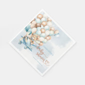 Teddy Bear Blue Baby Dusche wir können frühzeitig  Serviette (Ecke)