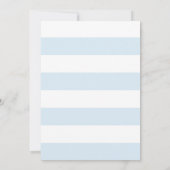 Teddy Bear Blue Balloon Baby Dusche Einladung (Rückseite)