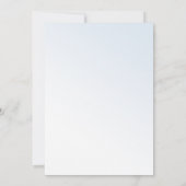 Teddy Bear Blue Balloon Baby Shower Einladung (Rückseite)