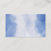 Teddy Bear Blue Balloon Babydusche Windelwanne Begleitkarte (Rückseite)