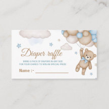 Teddy Bear Blue Balloon Babydusche Windelwanne