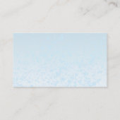 Teddy Bear Blue Balloon Babydusche Windelwanne Begleitkarte (Rückseite)