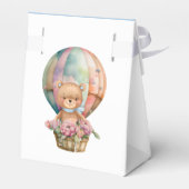 Teddy Bear Blue Balloon Bearly Wait Baby Geschenkschachtel (Rückseite)