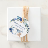 Teddy Bear Blue Balloon Blume Geschenkanhänger (Beispiel)