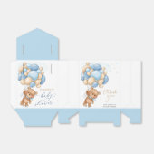 Teddy Bear Blue Balloons Baby Showbox Geschenkschachtel (Ungefaltet)