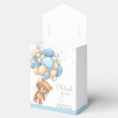 Teddy Bear Blue Balloons Baby Showbox Geschenkschachtel (Geöffnet)