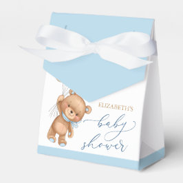 Teddy Bear Blue Balloons Baby Showbox Geschenkschachtel