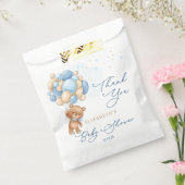 Teddy Bear Blue Balloons Babydusche Vielen Dank Geschenktütchen (Versiegelt)