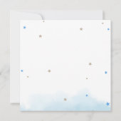 Teddy Bear Blue Balloons Danke Karte (Rückseite)