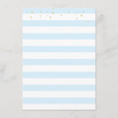 Teddy Bear Blue Balloons Kinderdusche Einladung (Rückseite)