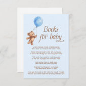 Teddy Bear Blue Books for Baby Begleitkarte (Vorne/Hinten)