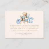 Teddy Bear Blue Books for Baby Ticket Begleitkarte (Vorderseite)