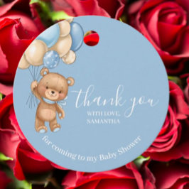 Teddy Bear Blue Danke Ihnen für Tags Geschenkanhänger
