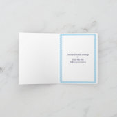 Teddy bear blue Dankeschön Karte (Innenseite)