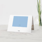 Teddy Bear Blue Foto Vielen Dank Notecard Dankeskarte (Rückseite)