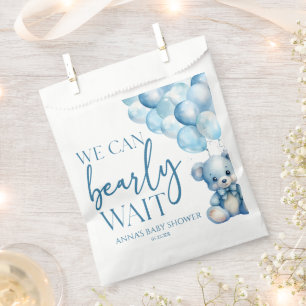 Teddy Bear Blue Wir können frühzeitig abwarten Bab Geschenktütchen