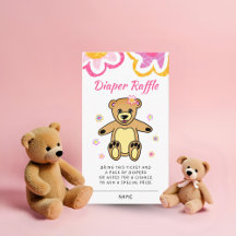 Teddy Bear Blume Babydusche Windelwanne Raffel
