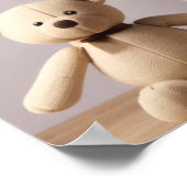 Teddy Bear, Blume & Coffee Tasse Poster (Ecke)