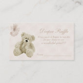 Teddy Bear Blume Windelwindung Begleitkarte (Rückseite)