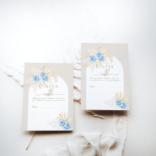 Teddy Bear Boho Blue Boy Baby Dusche Windelwanne W Begleitkarte