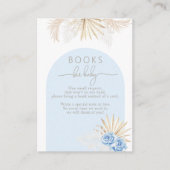 Teddy Bear Boho Blue Boy Baby Showbucher anfordern Begleitkarte (Vorderseite)