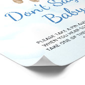 Teddy Bear Bon't say Baby Poster (Ecke)