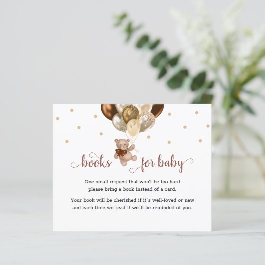 Teddy Bear Book Request Baby Shooting Enclosure (Stehend Vorderseite)