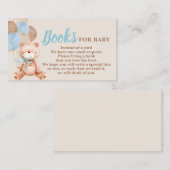 Teddy Bear Book Request Card Begleitkarte (Vorne/Hinten)