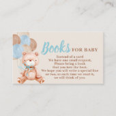 Teddy Bear Book Request Card Begleitkarte (Vorderseite)