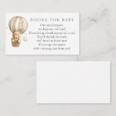 Teddy Bear Books for Baby Begleitkarte (Vorne/Hinten)