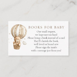 Teddy Bear Books for Baby Begleitkarte