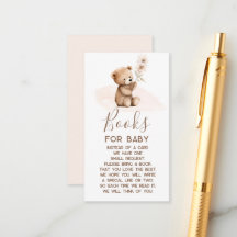 Teddy Bear Books for Baby Card