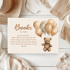 Teddy Bear Books for Baby Gender Neutral Begleitkarte
