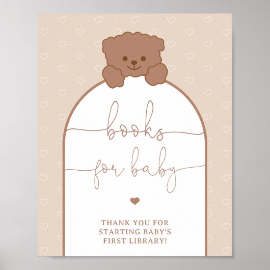 Teddy Bear Books for Baby Poster (Vorne)