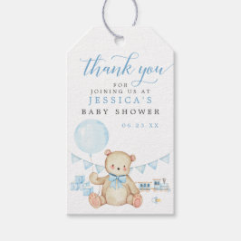 Teddy Bear Boy Baby Dusche Tag Geschenkanhänger