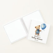 Teddy Bear Boy Baby Shooting Guest Book Notizblock (Innenseite)