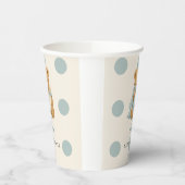 Teddy Bear Boy Baby Shooting Paper Cups Pappbecher (Links)