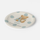 Teddy Bear Boy Baby Shooting Paper Teller (Schrägansicht)