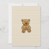 Teddy Bear Boy Baby Shower Einladungen (Rückseite)